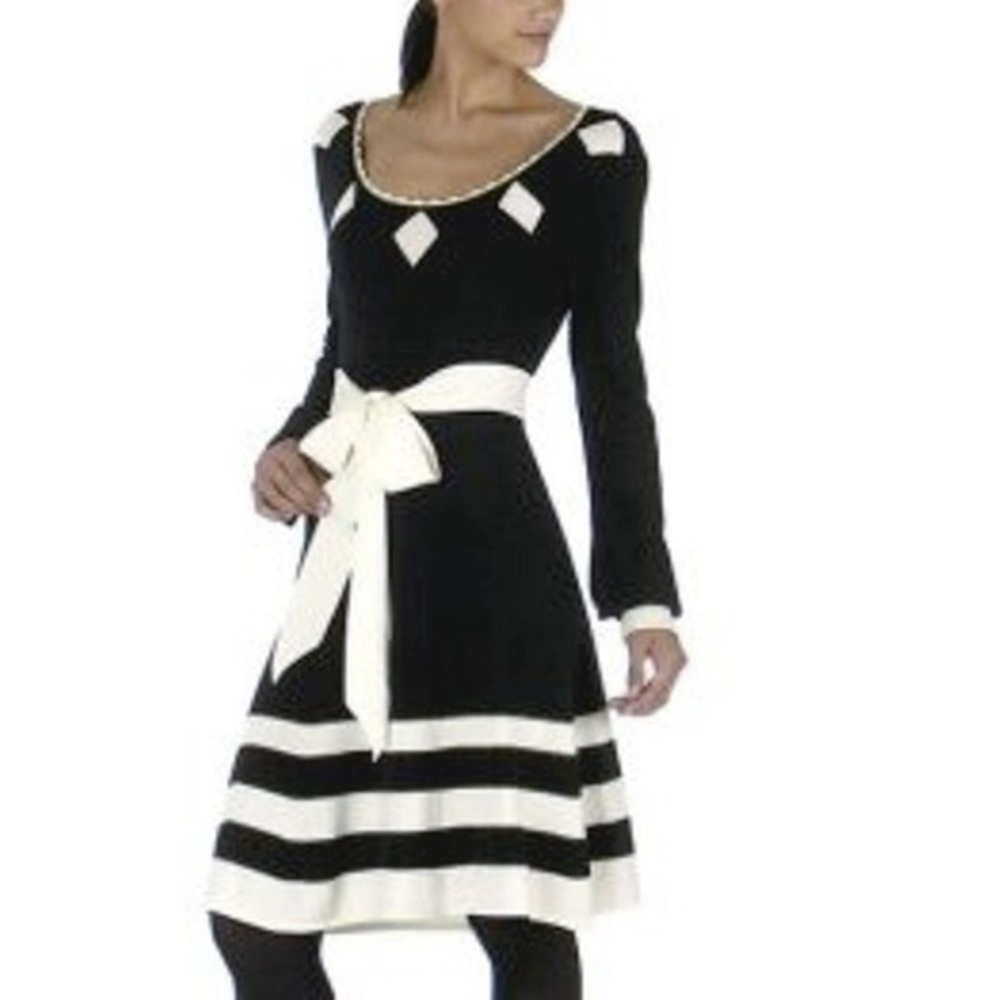 alice temperley for target black and cream dress